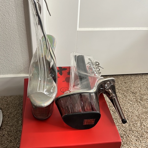 New clear pleaser heels - Picture 3 of 3